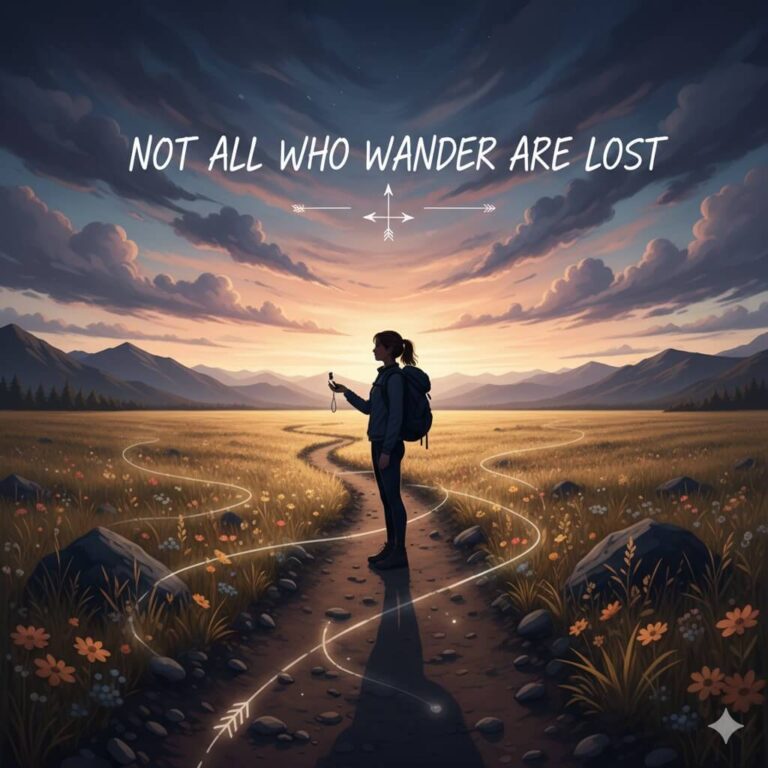 Not all who wander are lost