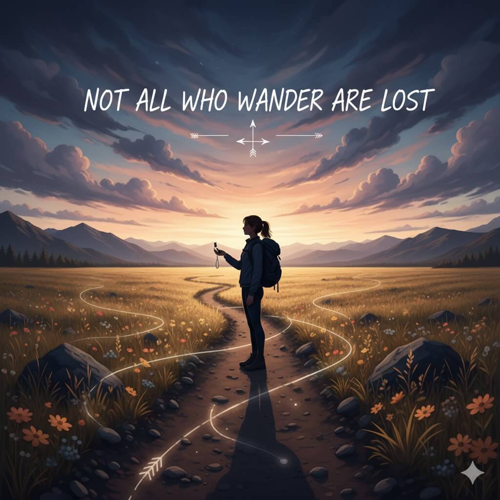 Not all who wander are lost