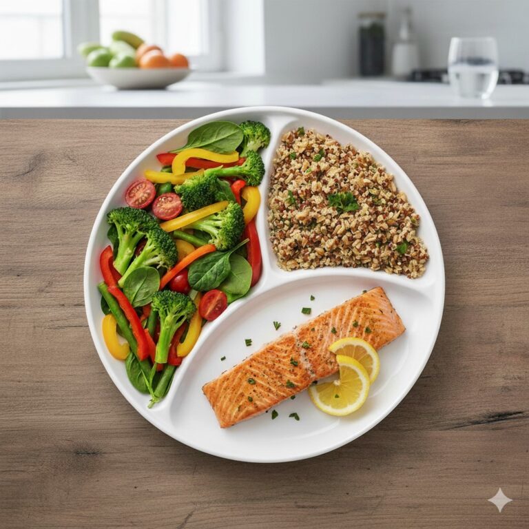 Plate method for portion control