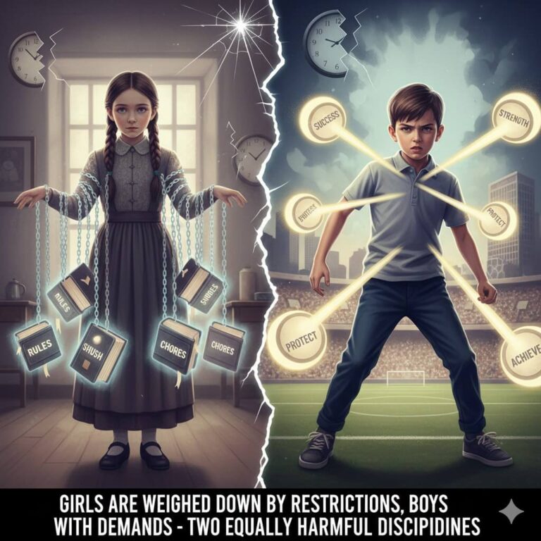 Girls Are Weighed Down by Restrictions, Boys with Demands - Two Equally Harmful Disciplines