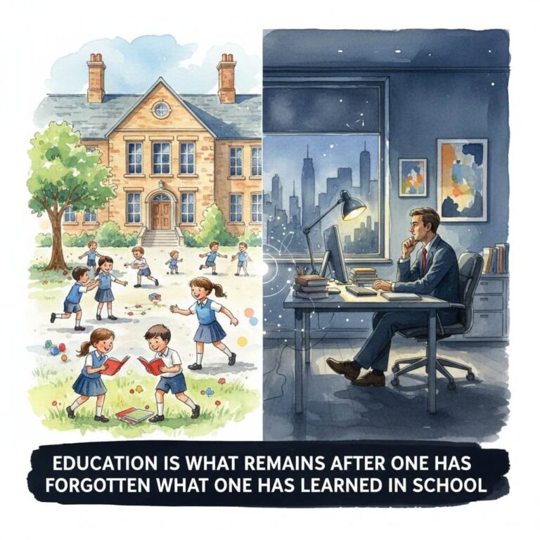 Education is What Remains After One Has Forgotten What One Has Learned in School