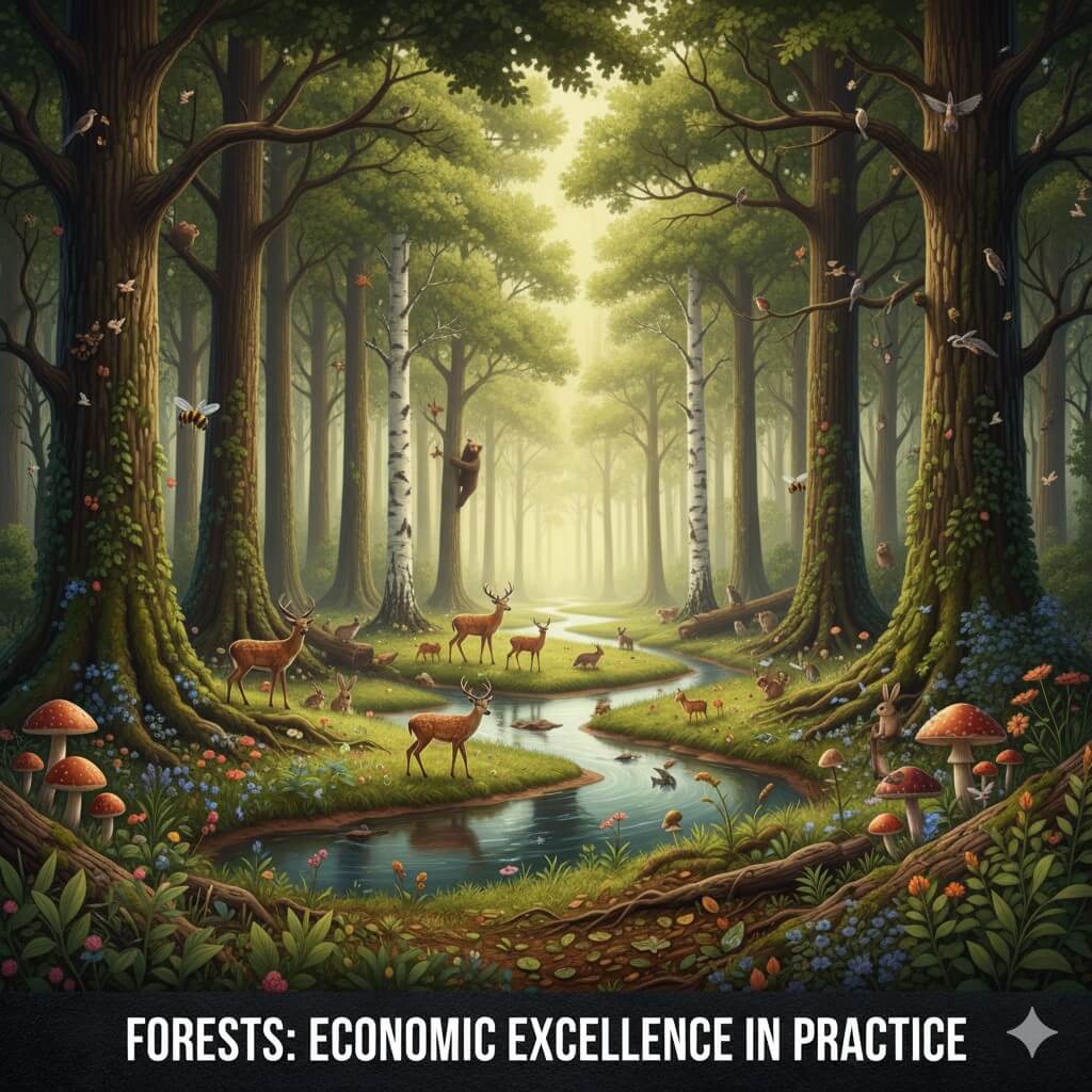 Forests are the best case studies for economic excellence