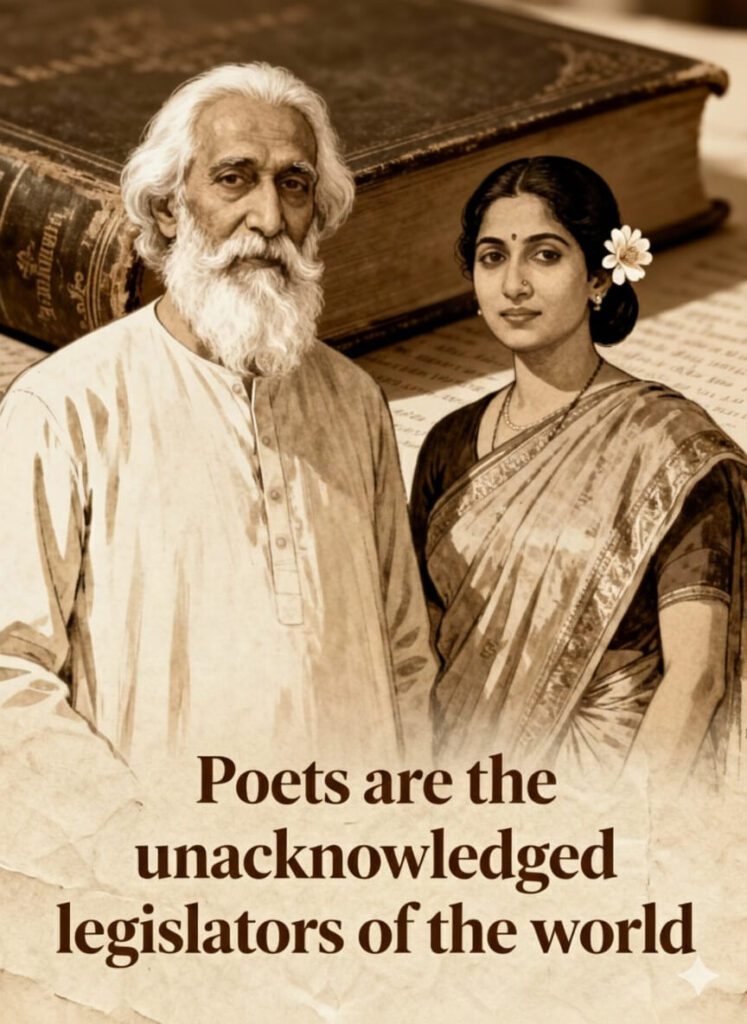 Poets are the unacknowledged legislators of the world