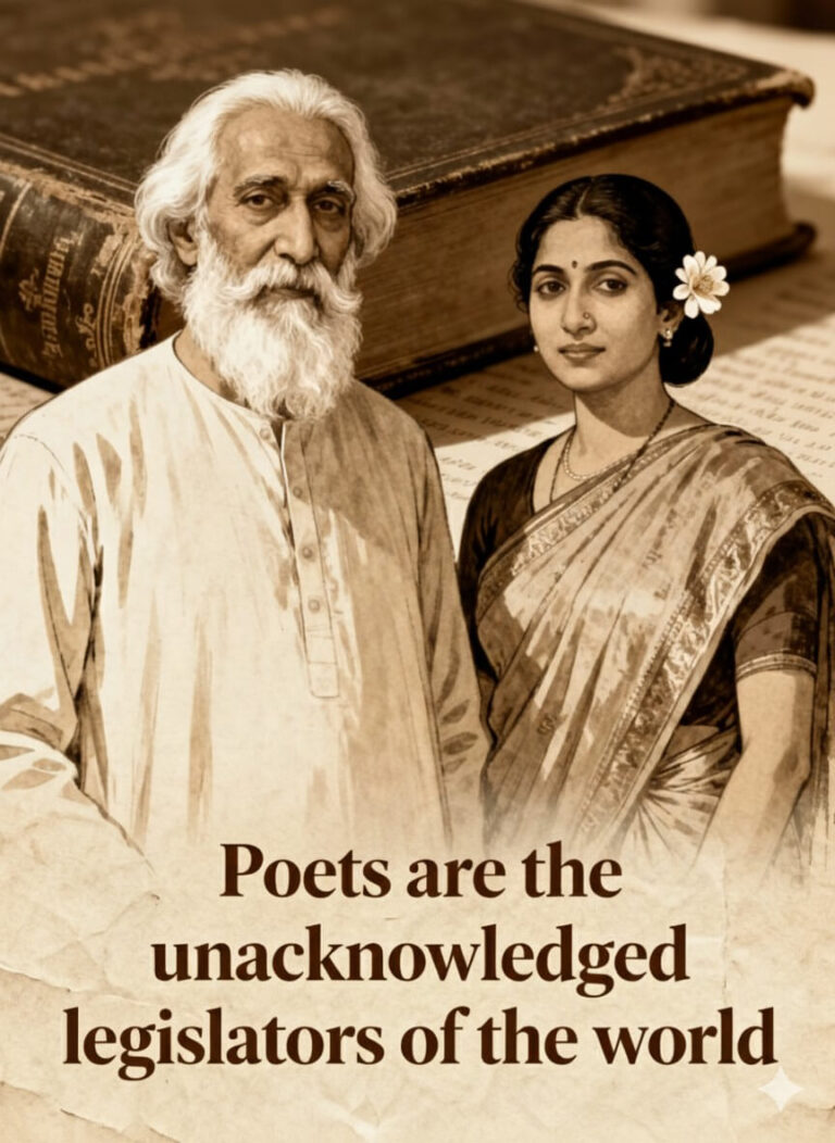 Poets are the unacknowledged legislators of the world