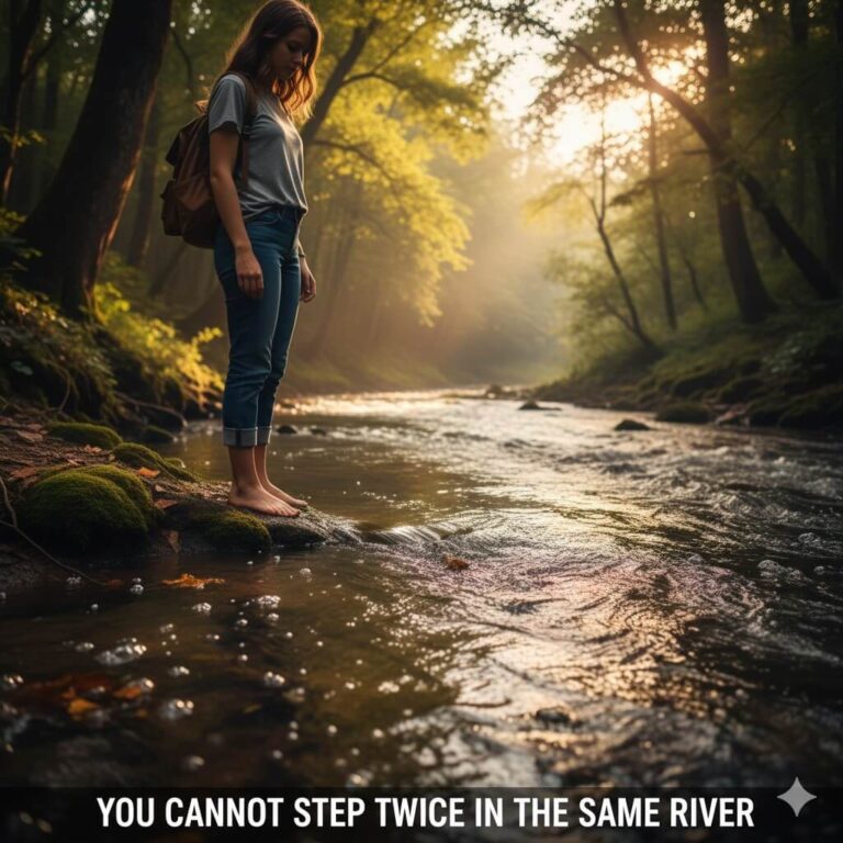 You cannot step twice in the same river