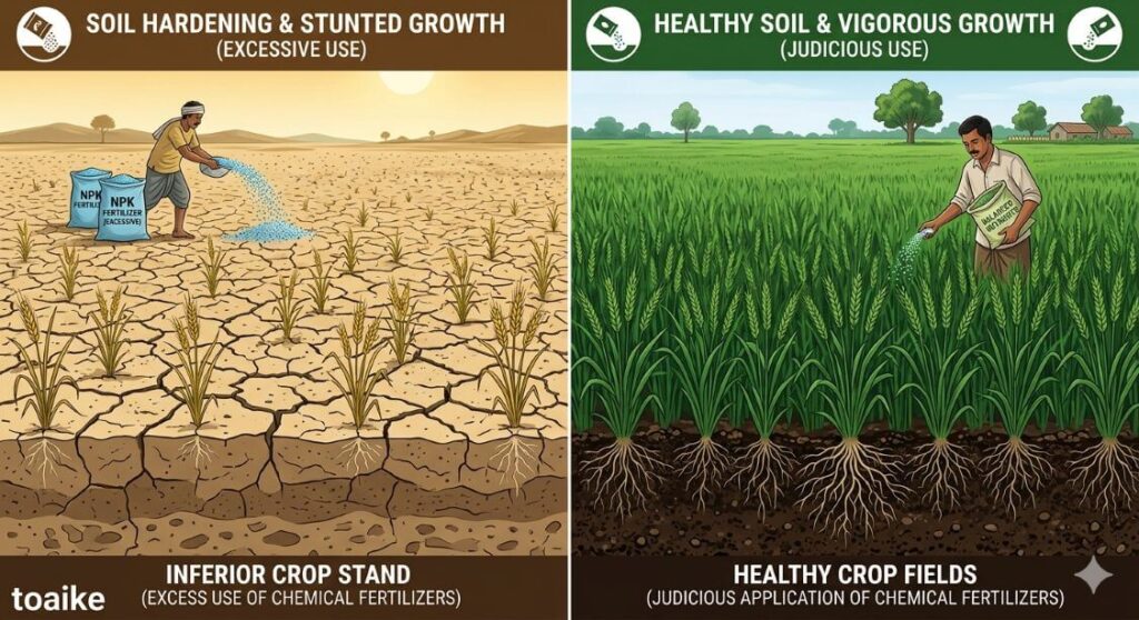 Soil Hardening by Chemical Fertilizers