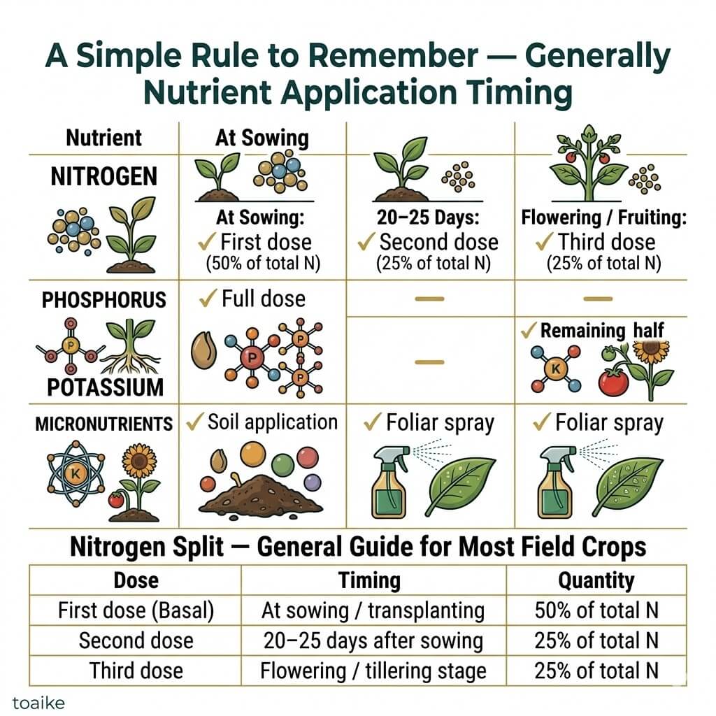 Apply Fertilizer in the Right Amount, at the Right Time