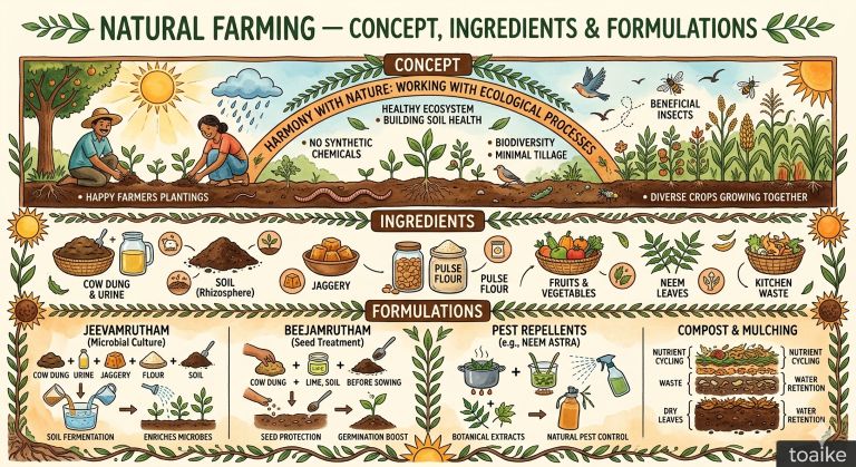 Natural farming — concept, ingredients & formulations