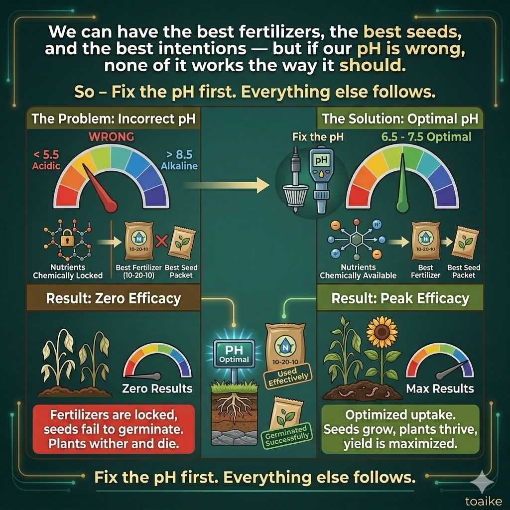 Wrong pH — Right Fertilizer — Zero Results