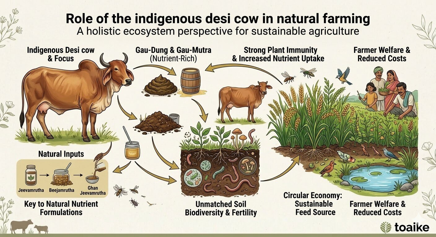 Desi cow in natural farming