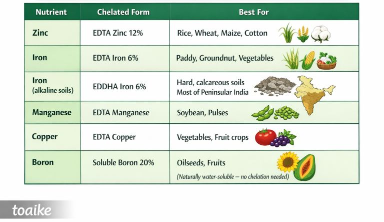 Common Chelated Micronutrients and Their Best Uses