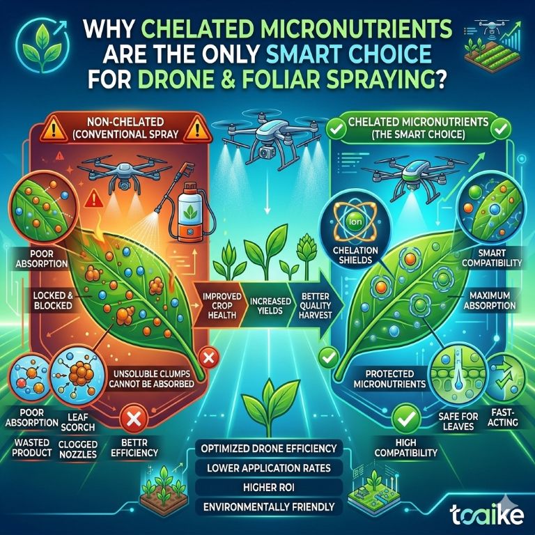 Why Chelated Micronutrients Are the Only Smart Choice for Drone and Foliar Spraying