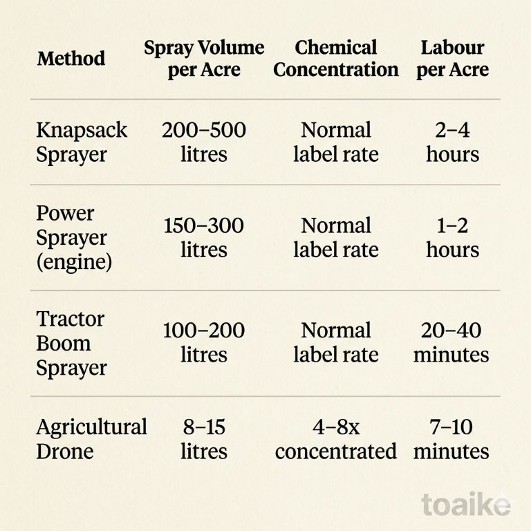 How Much Chemical Does a Drone Actually Use?