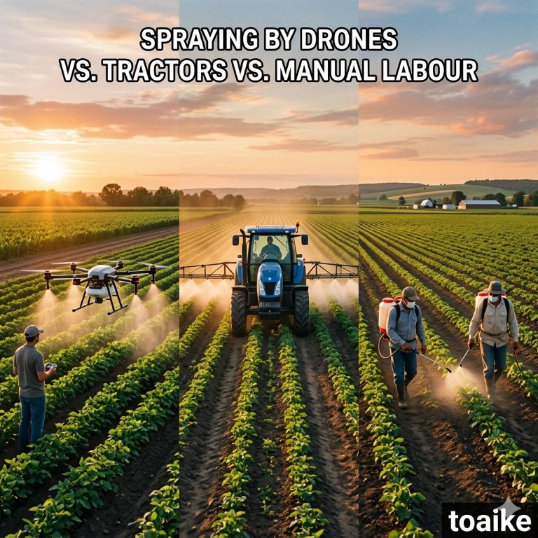 Drones vs. Tractors vs. Manual Labour