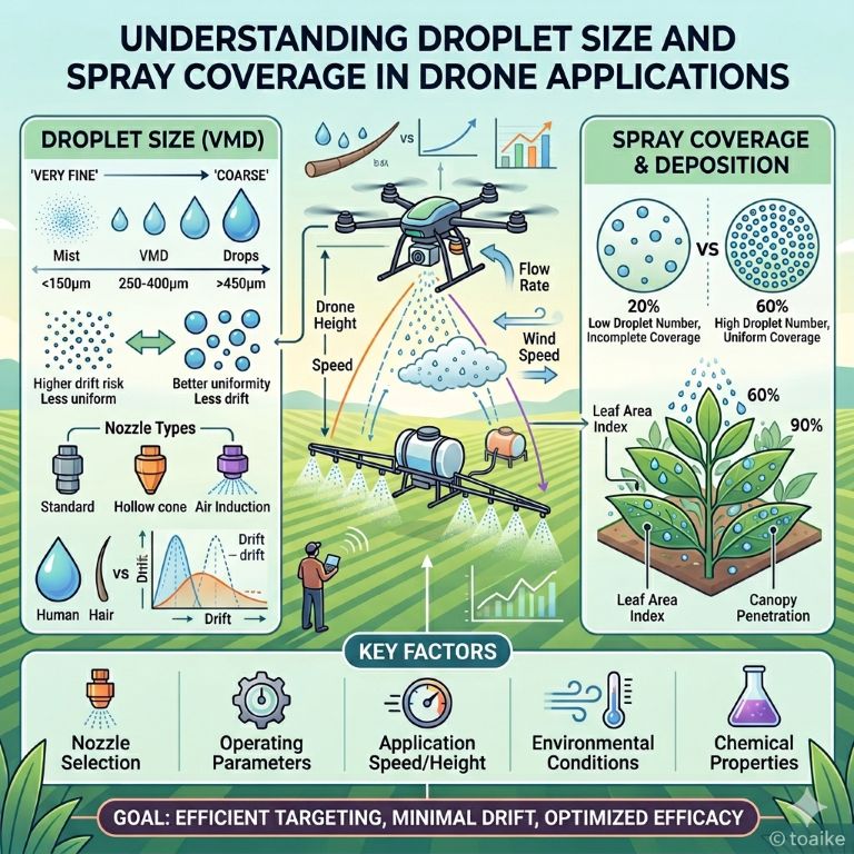 Understanding Droplet Size and Spray Coverage in Drone Applications